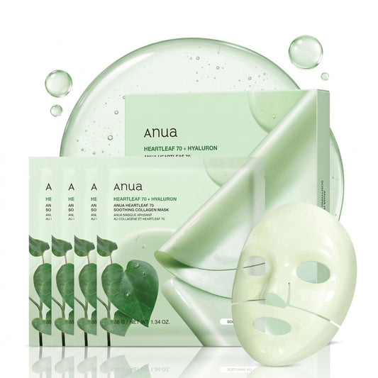 Anua Heartleaf sheet masks, pack of 4